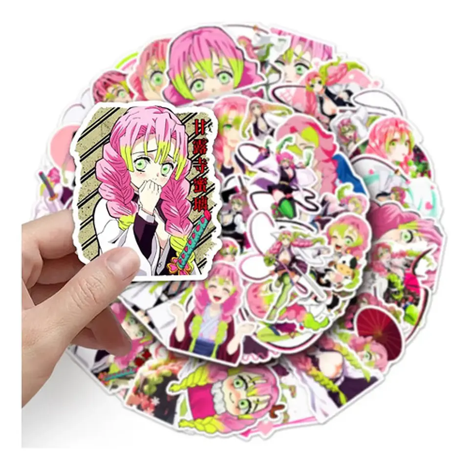 Mitsuri Kanroji - Set 50 Stickers / Calcomanía Autoadhesiva 3