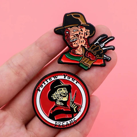 Pins De Freddy Krueger / Freddy Krueger / Broches Metalicos
