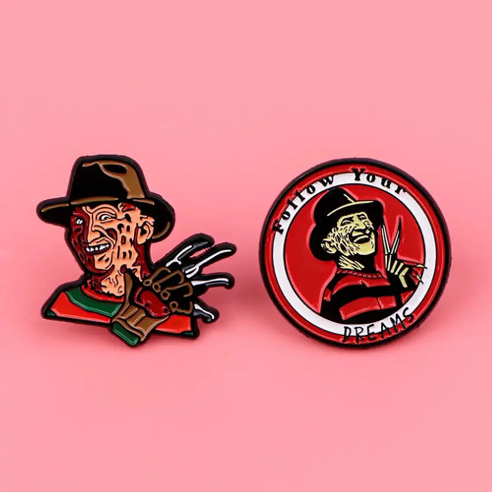 Pins De Freddy Krueger / Freddy Krueger / Broches Metalicos 4
