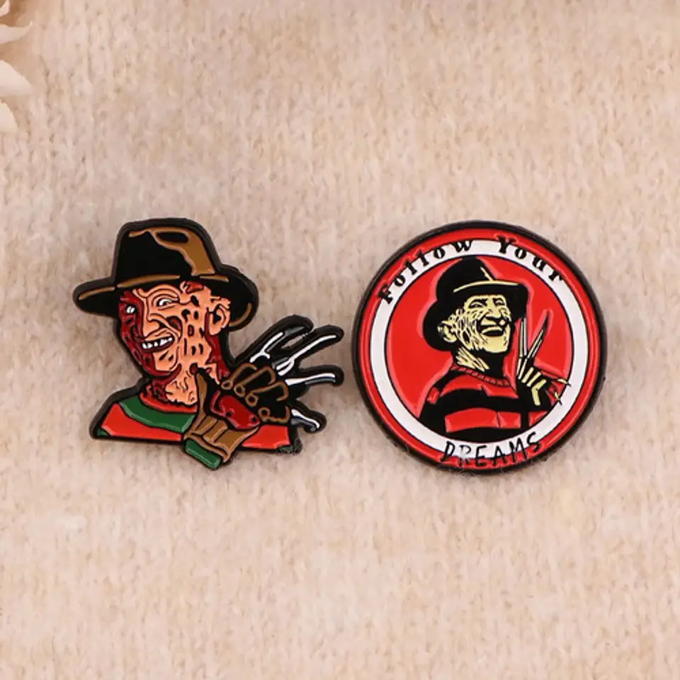 Pins De Freddy Krueger / Freddy Krueger / Broches Metalicos 8