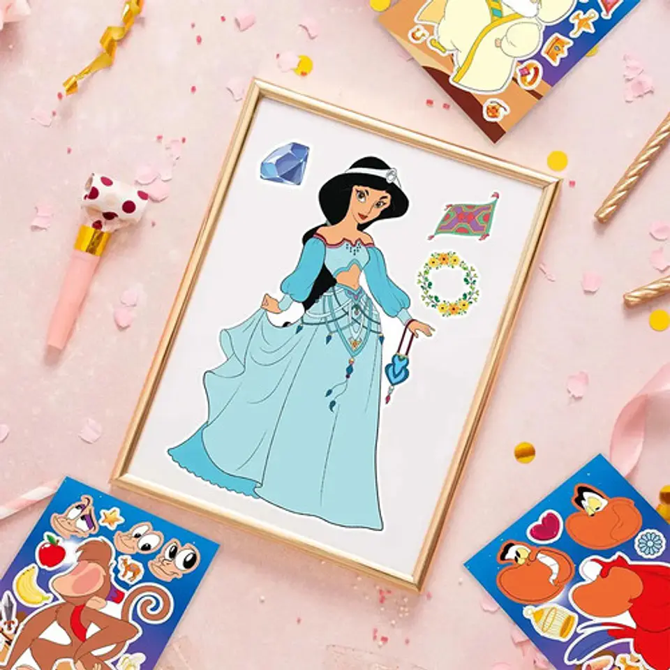 Pack X16 Láminas Stickers De Aladdin Adhesivos 2
