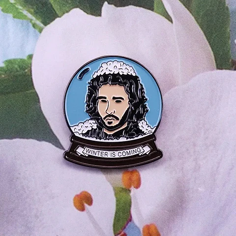 Pins De Jon Snow / Juego De Tronos / Broches Metálicos
