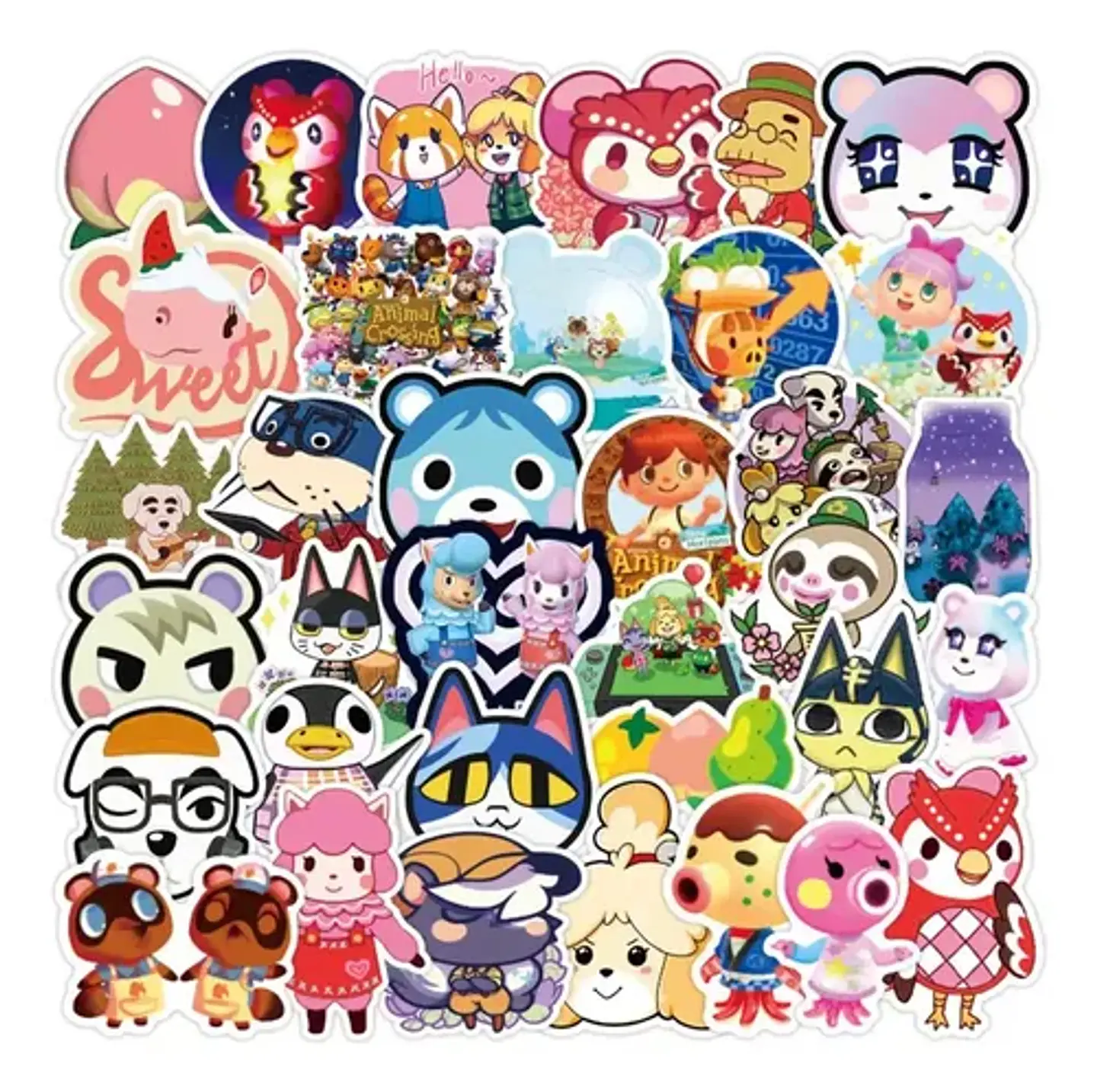 Set 100 Stickers De Animal Crossing - Pegatina / Calcomanías 3