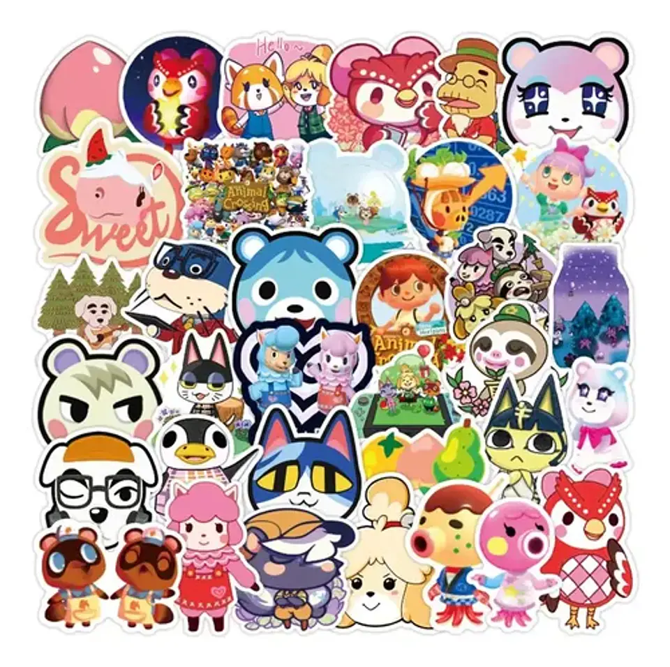 Set 100 Stickers De Animal Crossing - Pegatina / Calcomanías 3