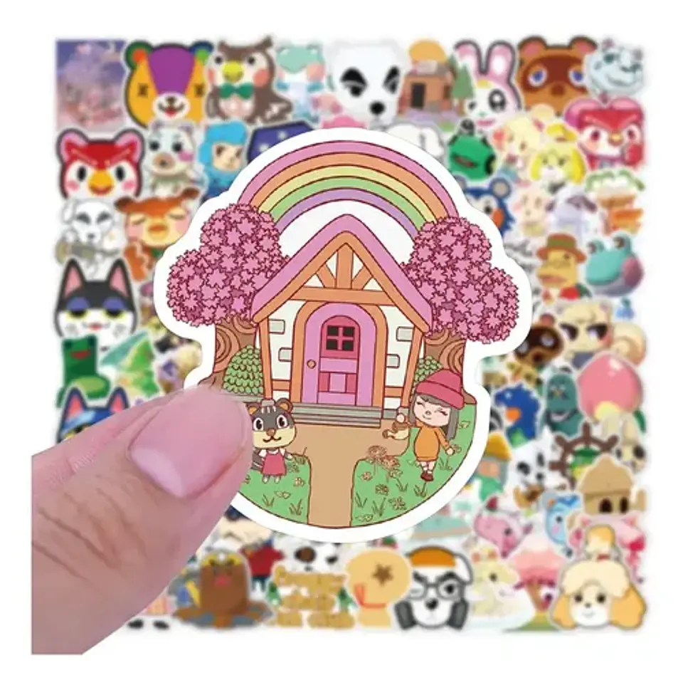 Set 100 Stickers De Animal Crossing - Pegatina / Calcomanías 4