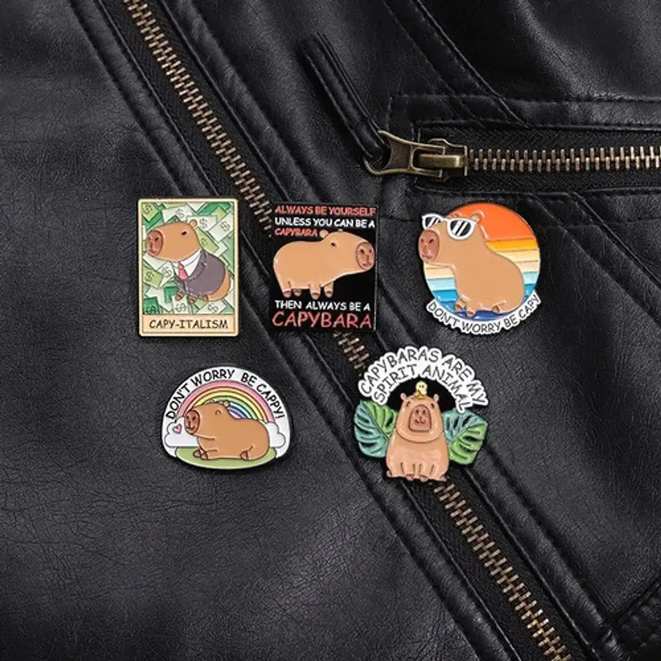 Pins De Carpinchos / Capibaras / (pines) Broches Metálicos 2