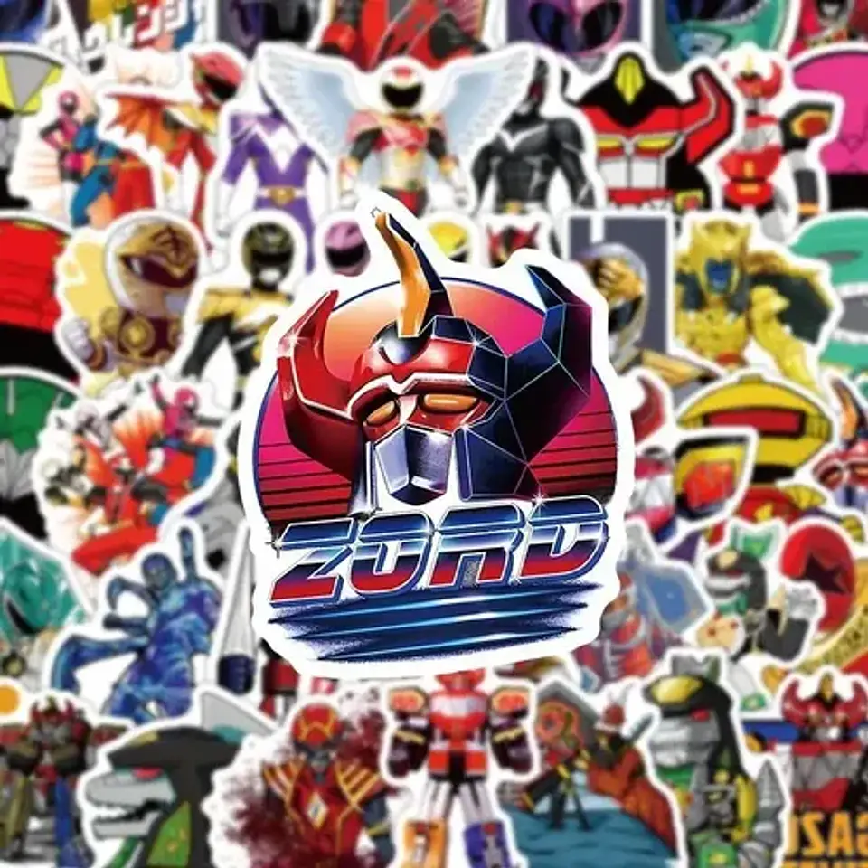 Power Rangers - Set 50 Stickers / Calcomanías Autoadhesivas 2