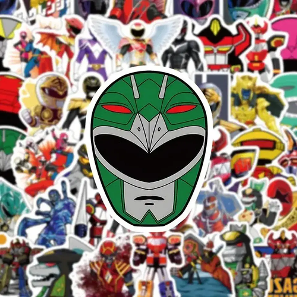 Power Rangers - Set 50 Stickers / Calcomanías Autoadhesivas 3