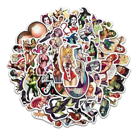 Set 100 Stickers De Free Woman - Pegatinas / Calcomanías