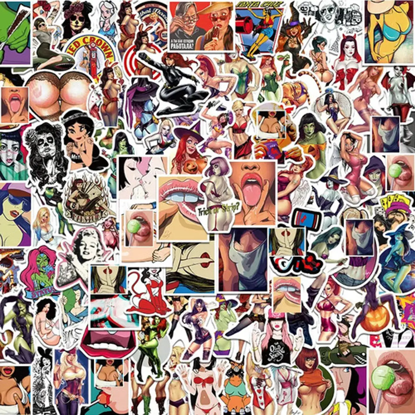Set 100 Stickers De Free Woman - Pegatinas / Calcomanías 5