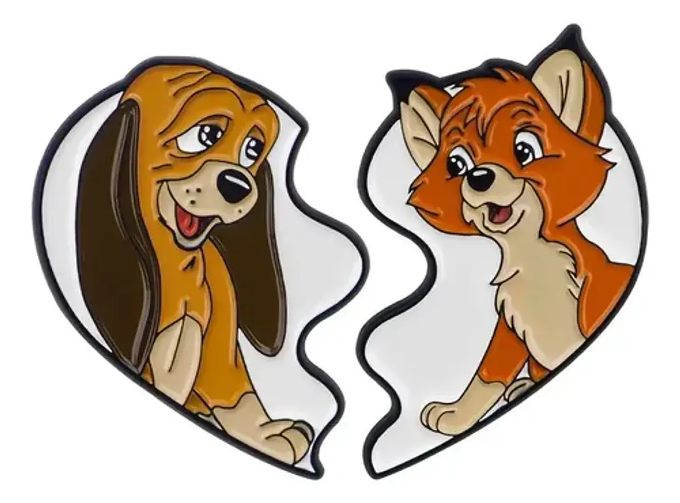 Pins Del Zorro Y El Sabueso / Disney / Broches Metalicos 1