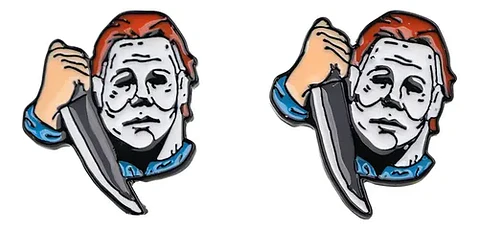 Aros Aretes Pendientes De Michael Myers / Acero Quirúrgico