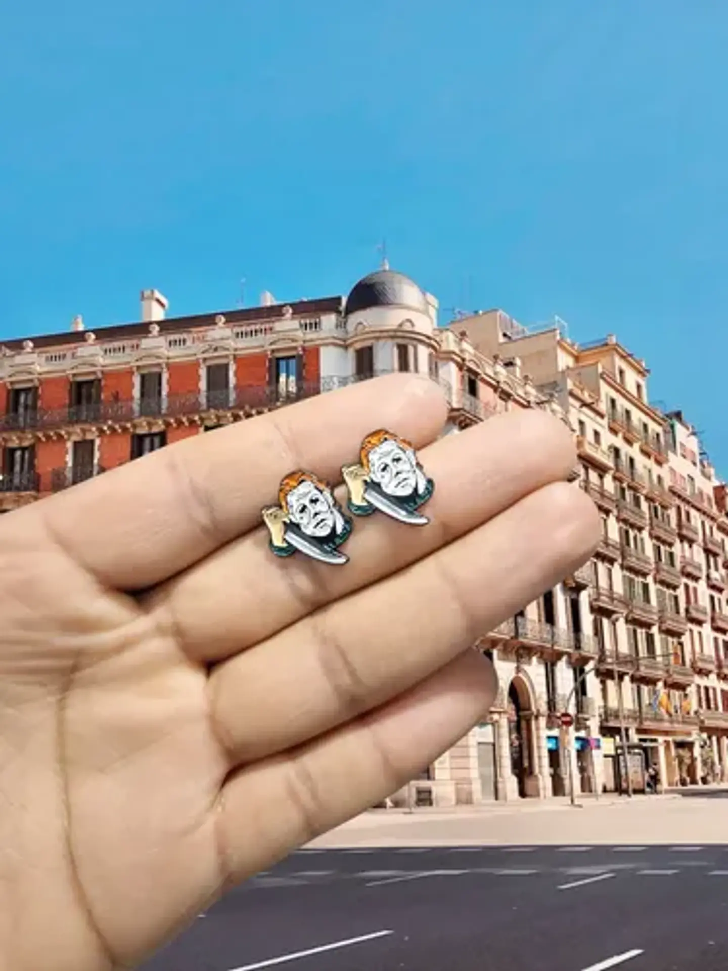 Aros Aretes Pendientes De Michael Myers / Acero Quirúrgico 2
