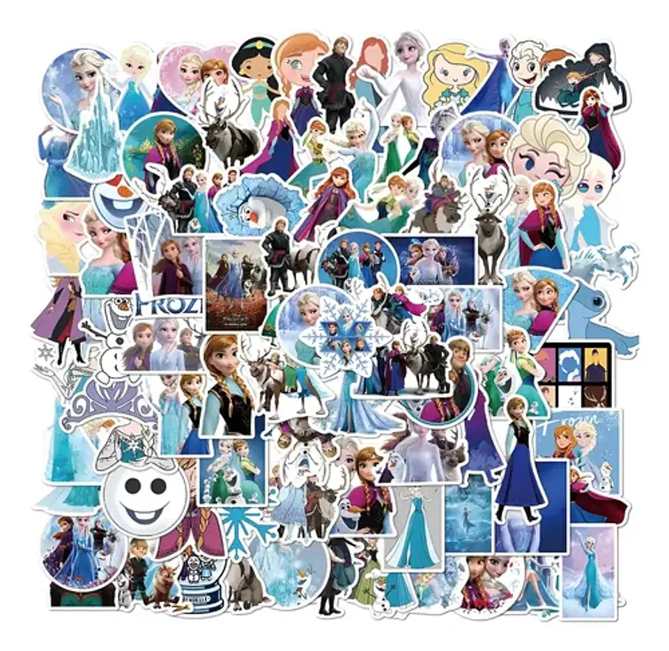 Set 100 Stickers De Frozen - Pegatinas / Calcomanías 1