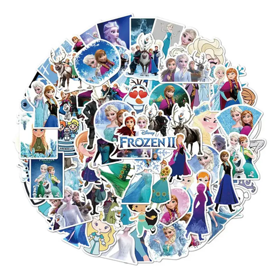 Set 100 Stickers De Frozen - Pegatinas / Calcomanías 3