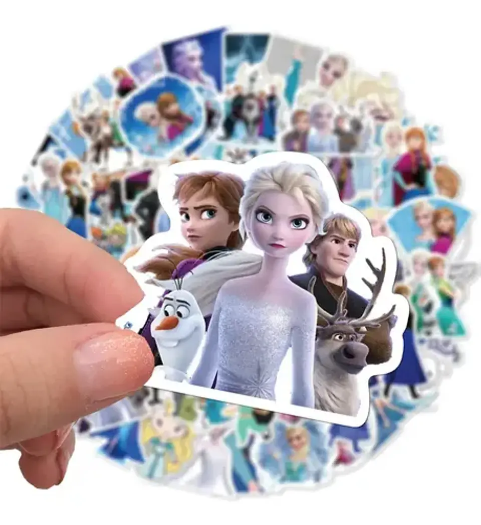 Set 100 Stickers De Frozen - Pegatinas / Calcomanías 4