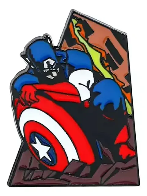 Pins De Capitán América / Marvel / (pines) Broches Metálicos
