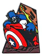 Pins De Capitán América / Marvel / (pines) Broches Metálicos - Miniatura 1