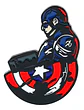 Pins De Capitán América / Marvel / (pines) Broches Metálicos - Miniatura 4
