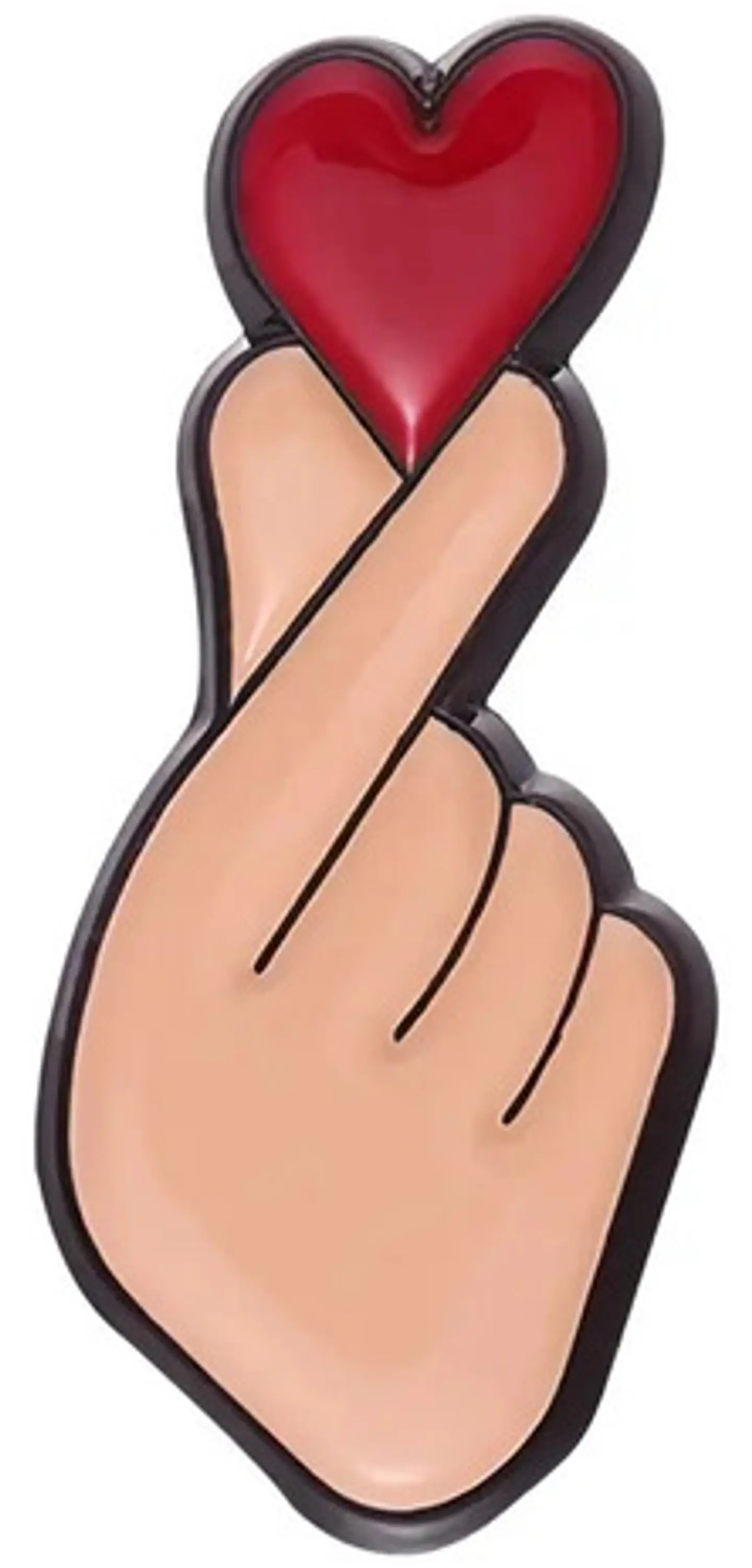 Pins De Corazon Coreano Kawaii / Corazon / Broches Metalicos 1