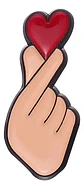 Pins De Corazon Coreano Kawaii / Corazon / Broches Metalicos - Miniatura 1