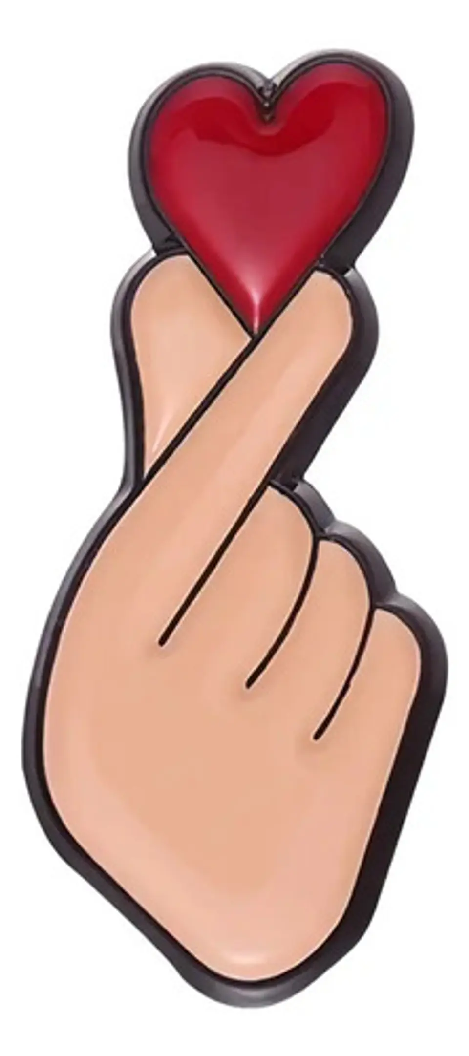 Pins De Corazon Coreano Kawaii / Corazon / Broches Metalicos 1
