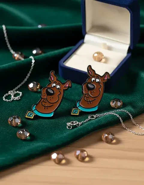 Aros Aretes Pendientes De Scooby-doo / Acero Quirúrgico