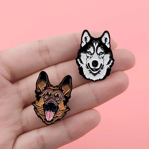 Pins De I Love Perritos / Perros Kawaii / Broches Metalicos
