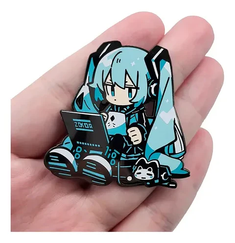 Pins De Miku Hatsune / Hatsune Miku / Broches Metalicos