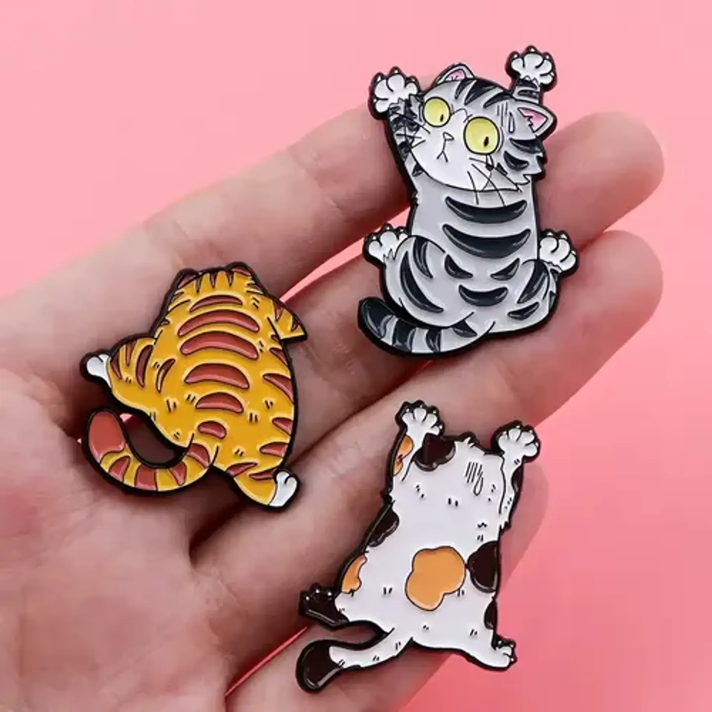 Pins De Gatos Lindos / Kawaii / (pines) Broches Metálicos 2