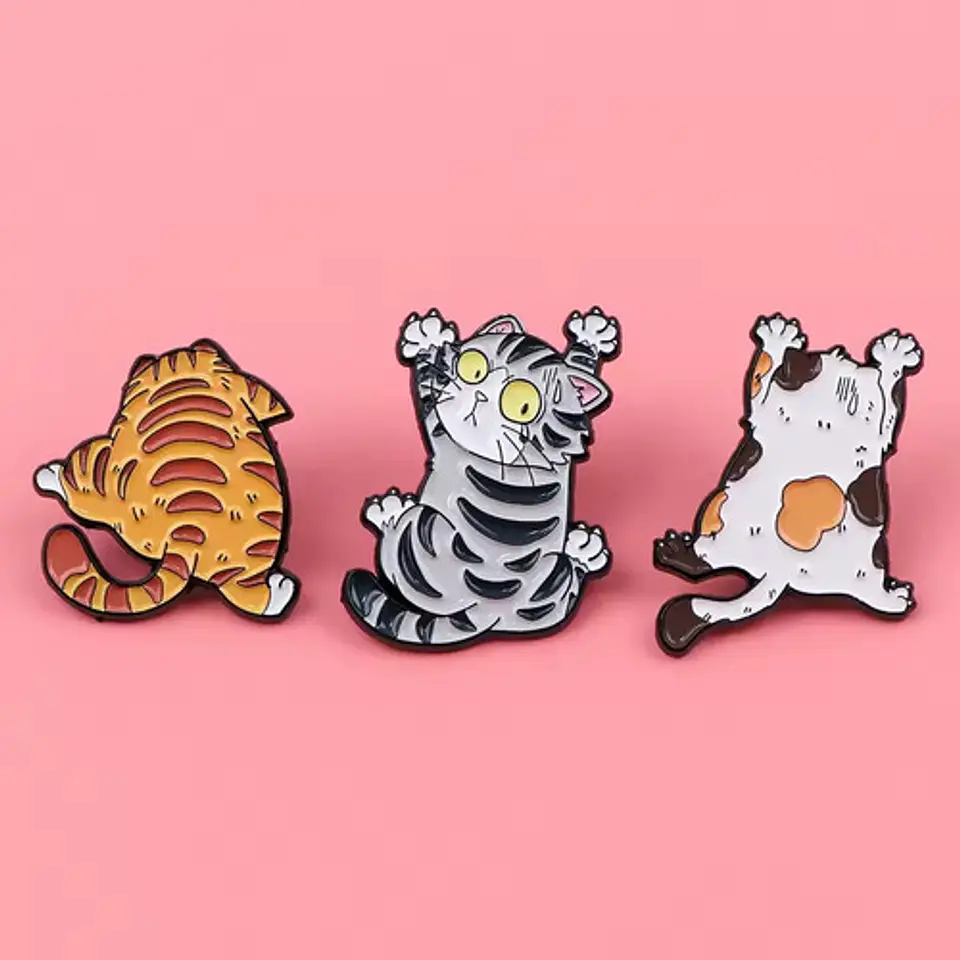 Pins De Gatos Lindos / Kawaii / (pines) Broches Metálicos 3