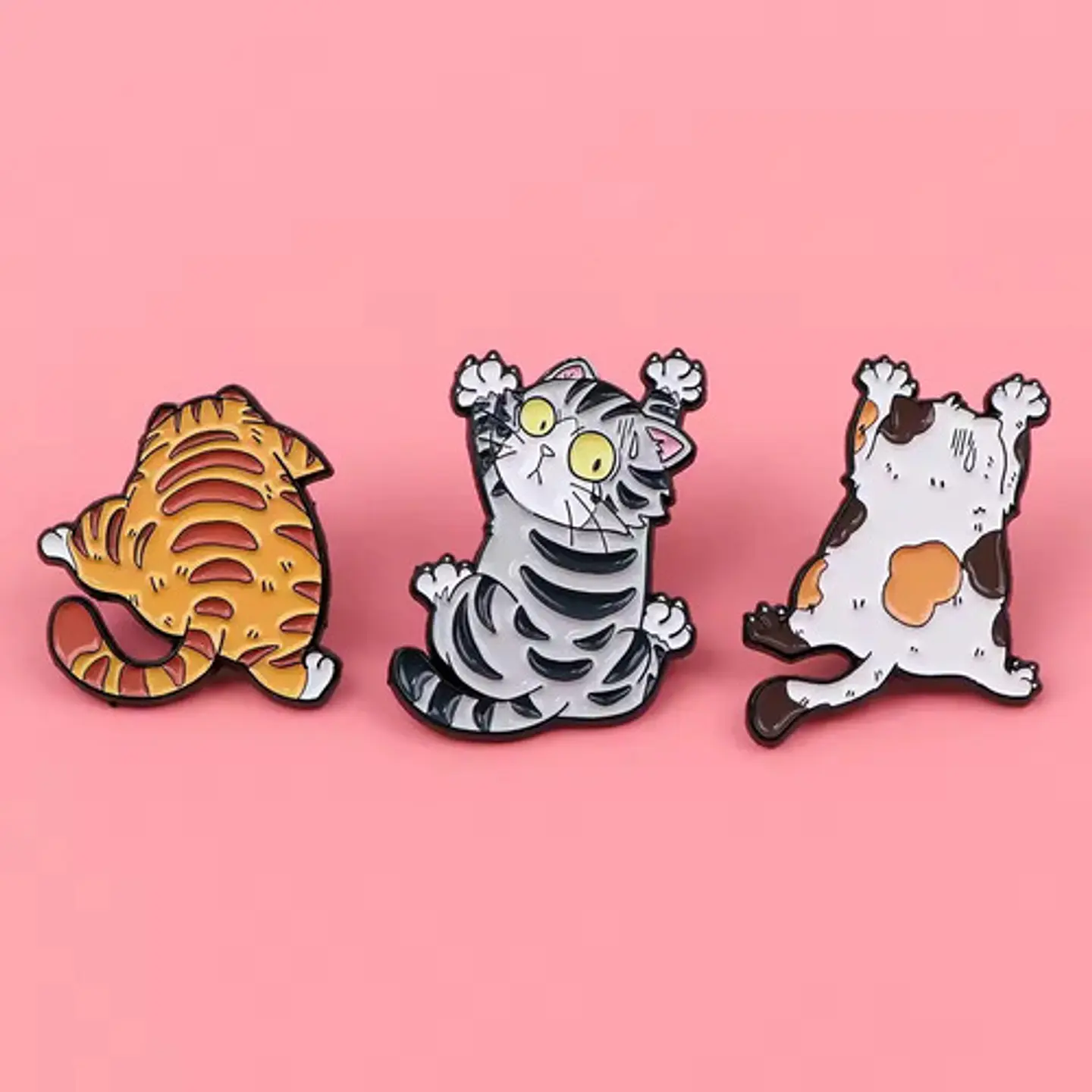 Pins De Gatos Lindos / Kawaii / (pines) Broches Metálicos 8