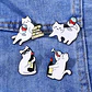 Pins De Gatos Lindos / Kawaii / (pines) Broches Metálicos - Miniatura 18