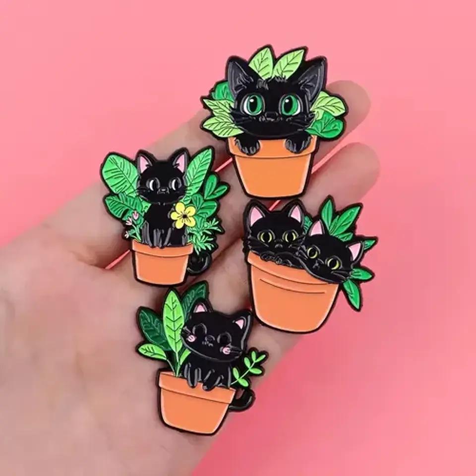 Pins De Gatos Lindos / Kawaii / (pines) Broches Metálicos 23