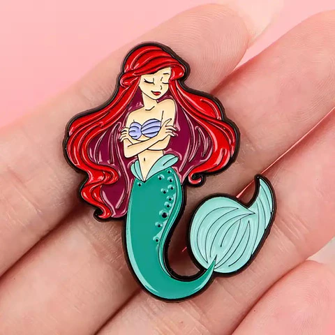 Pins De La Sirenita / Ariel / (pines) Broches Metálicos