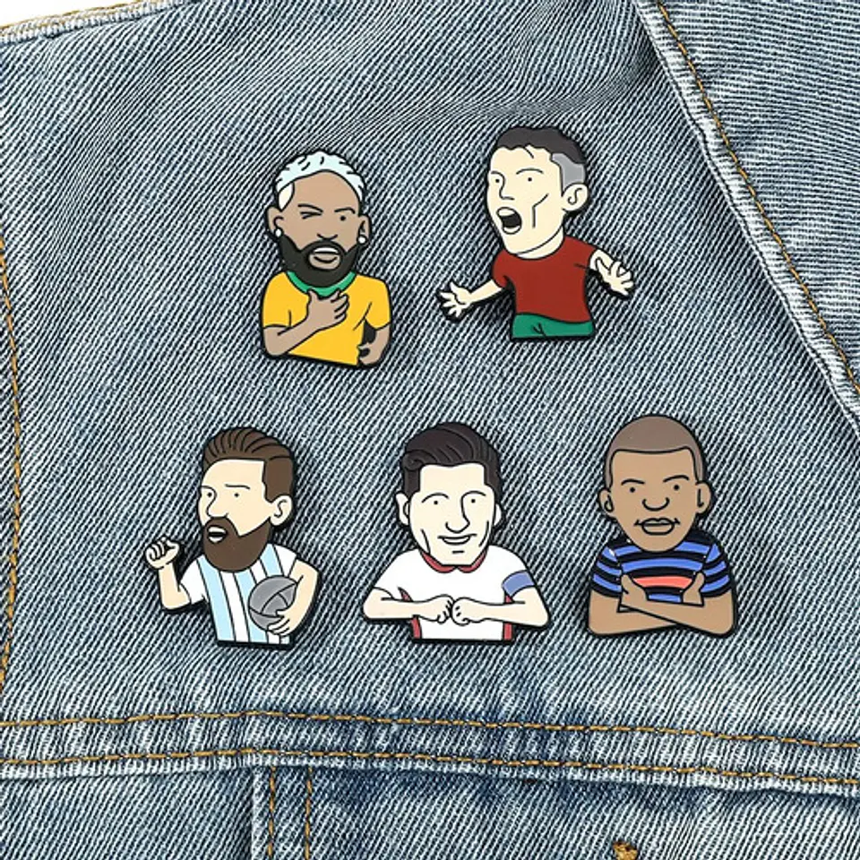 Pins De Kylian Mbappé / Kylian Mbappé / Broches Metalicos 3