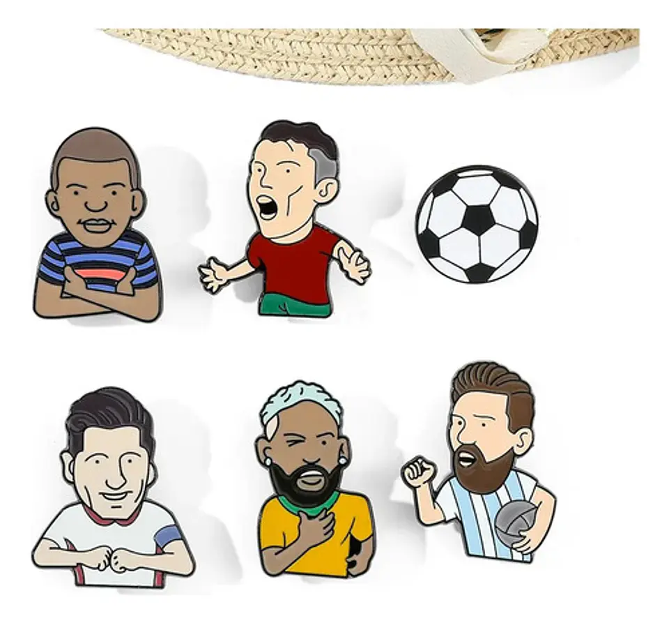 Pins De Kylian Mbappé / Kylian Mbappé / Broches Metalicos 5