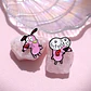 Pins Del Perro Cobarde / Coraje / (pines) Broches Metálicos - Miniatura 2