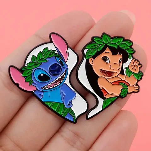 Pins De Lilo & Stitch / Lilo & Stitch / Broches Metalicos