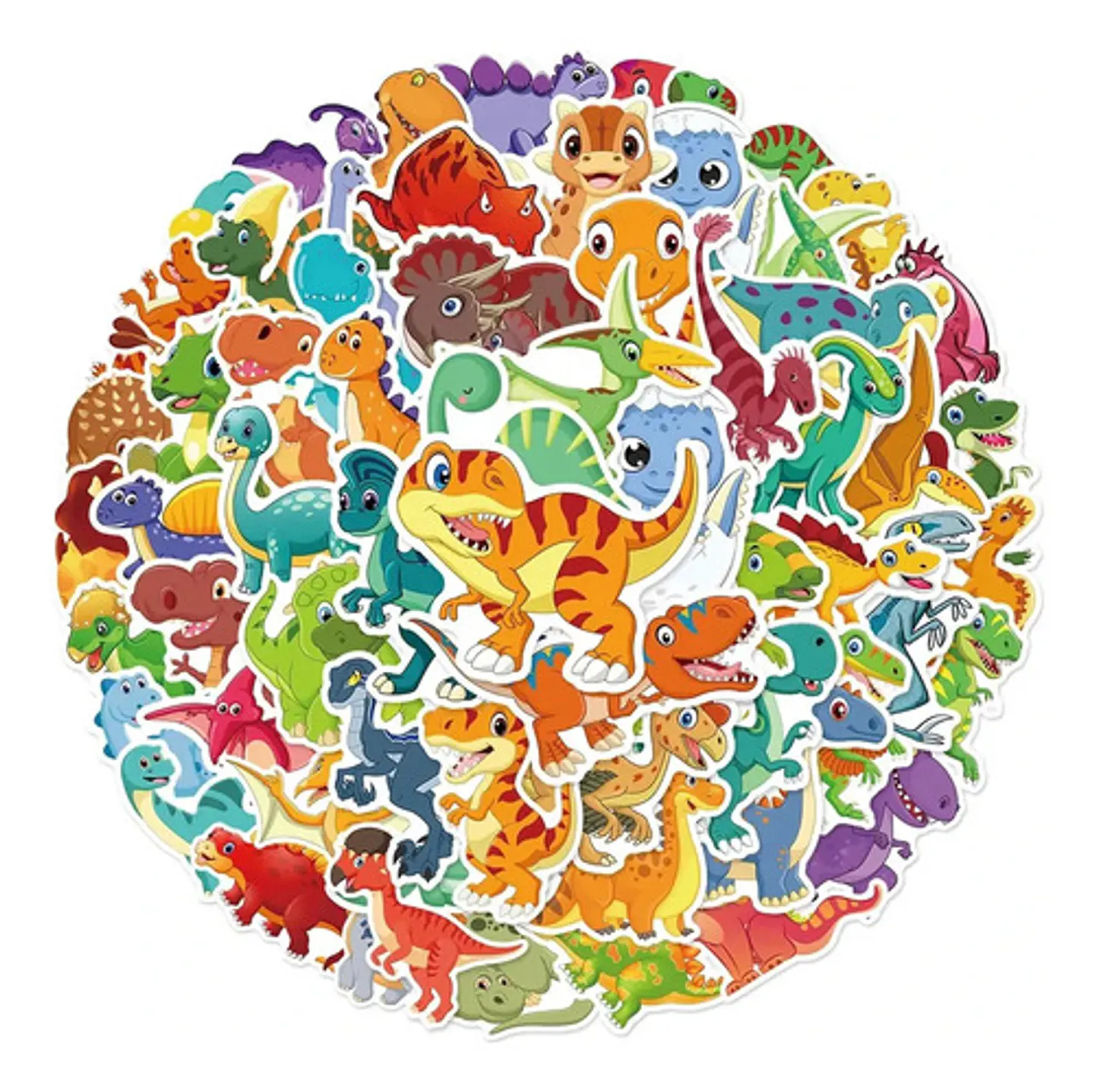 Set 100 Stickers De Dinosaurios - Pegatinas / Calcomanías 2