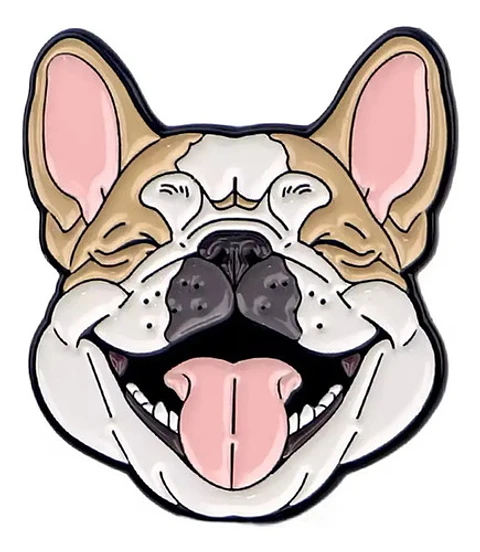 Pins De Bulldog / Perros Kawaii / Broches Metalicos (pines)