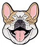 Pins De Bulldog / Perros Kawaii / Broches Metalicos (pines) - Miniatura 1