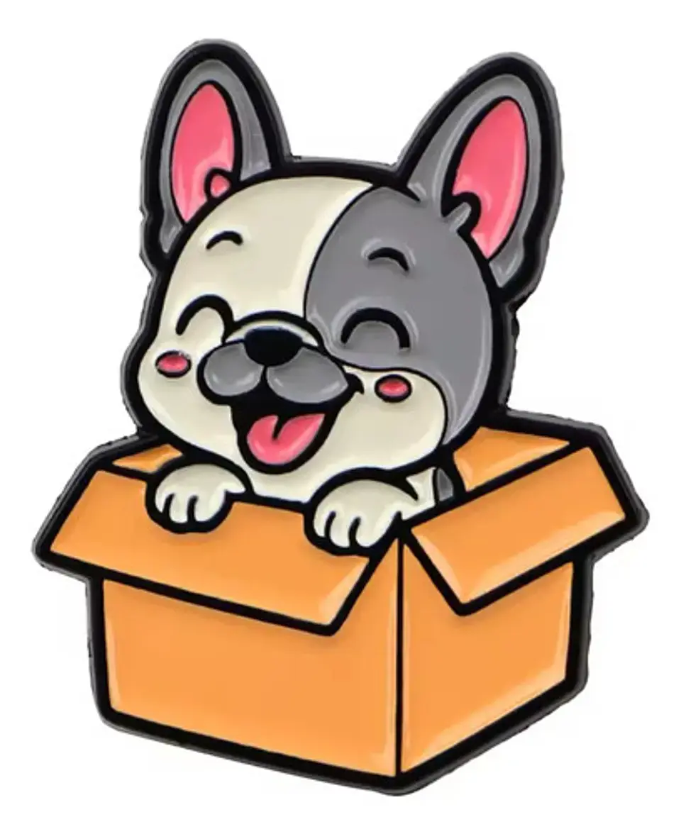 Pins De Bulldog / Perros Kawaii / Broches Metalicos (pines) 9