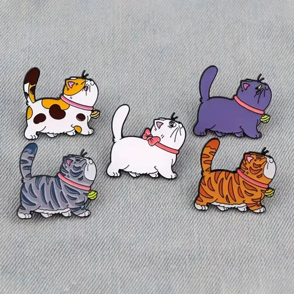 Pins De Gatos Kawaii / Lindos / (pines) Broches Metálicos 6