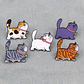 Pins De Gatos Kawaii / Lindos / (pines) Broches Metálicos - Miniatura 15