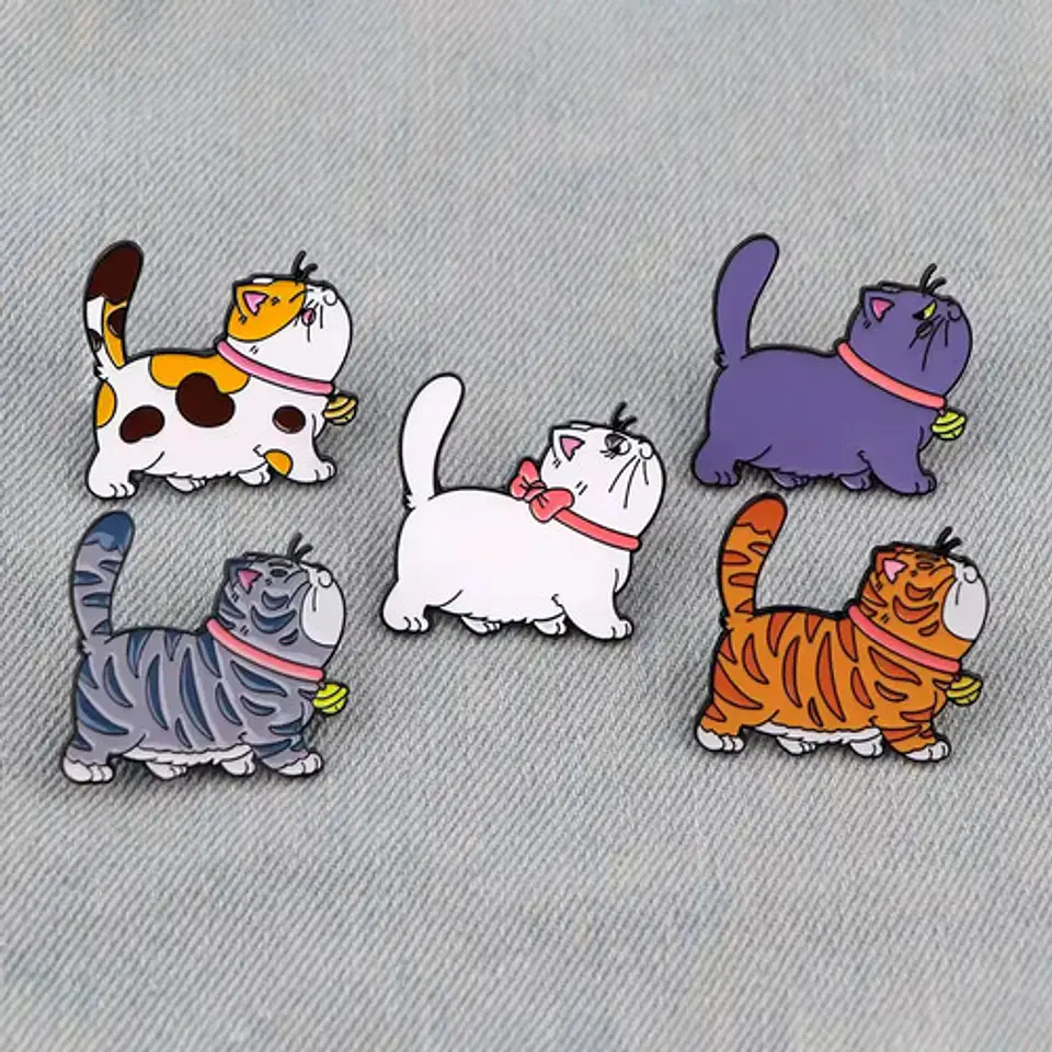 Pins De Gatos Kawaii / Lindos / (pines) Broches Metálicos 15
