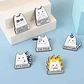 Pins De Gatos Kawaii / Lindos / (pines) Broches Metálicos - Miniatura 17