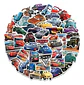 Set 100 Stickers De Cars - Pegatinas / Calcomanías - Miniatura 1