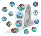 La Sirenita - Set De 500 Stickers / Rollo De Pegatinas - Miniatura 2