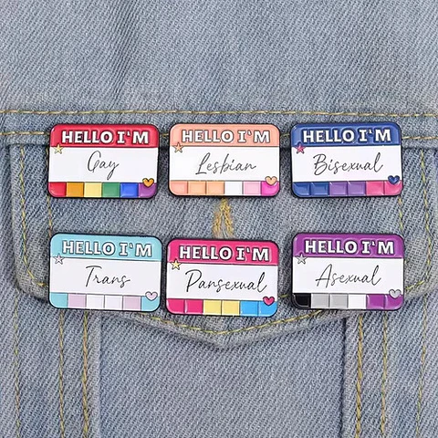 Pins De Hola, Yo Soy / Hello I M / Broches Metálicos (pines)